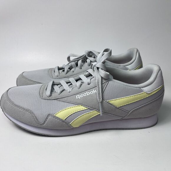 Reebok Shoes - Reebok Royal Classic Jogger Shoes Gray Yellow Low Top Sneakers Women's Size 10